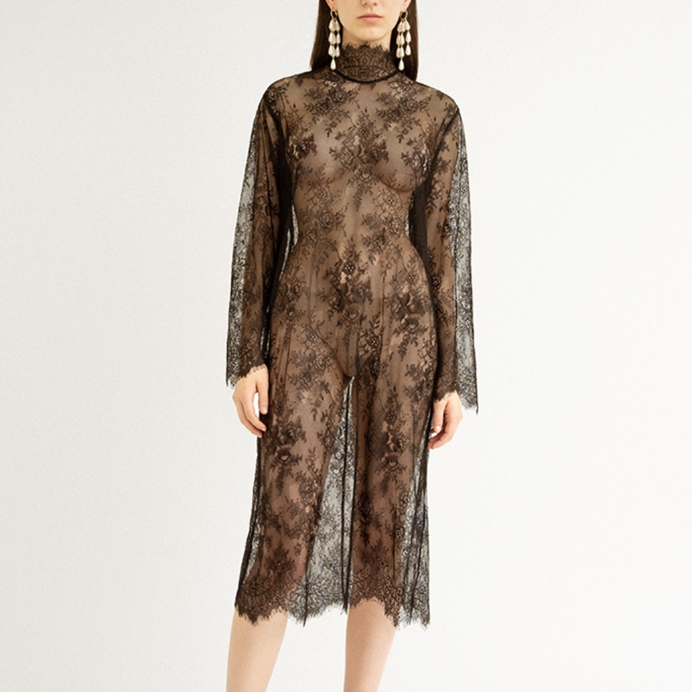 Vuo Lace Dress Black